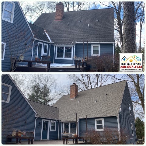 Roof Replacement in Clarkston, MI - GAF Timberline HDZ Weathered Wood 