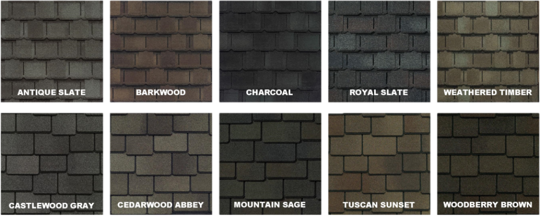 GAF Designer Camelot II and Woodland (Mobile)