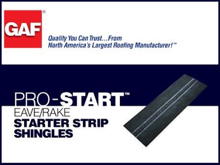 GAF ProStart Starter Roofing Shingles