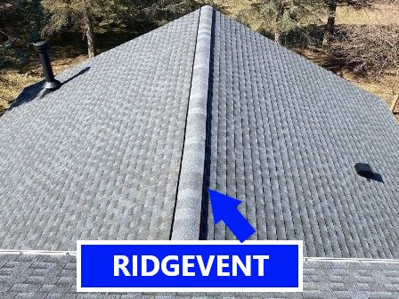 New RidgeVent Installed on Roof 