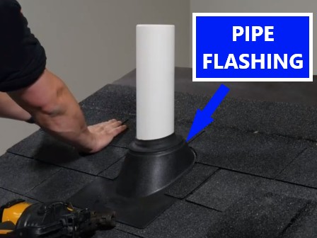 Pipe Flashing on a Roof